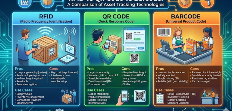 RFID vs QR Code vs Barcode
