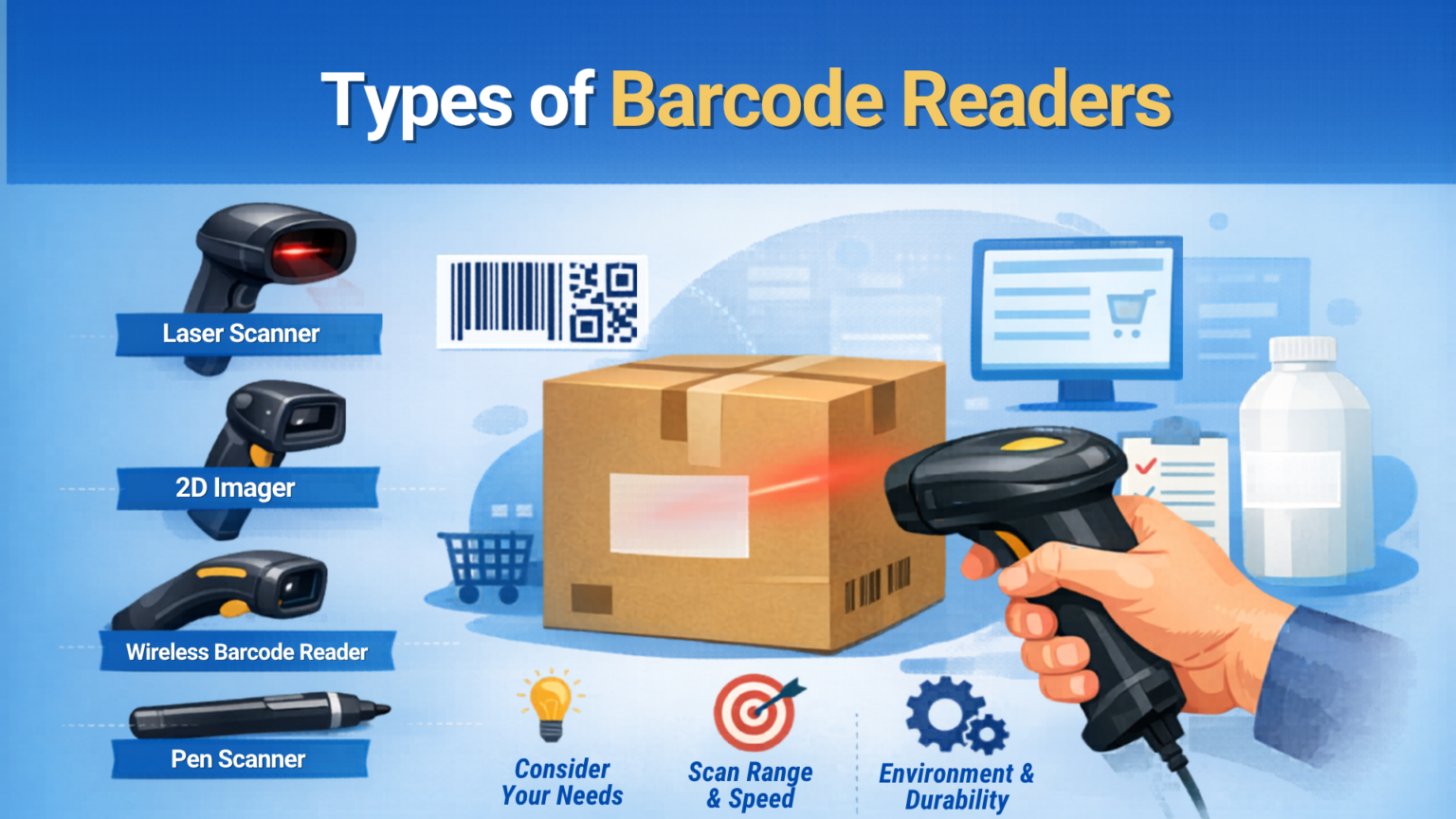 Types of Barcode Readers and How to Choose the Right One